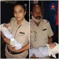 Povestea fetiței aruncate să moară într-un canal și salvată de pisici, în India/FOTO: Twitter/MumbaiPolice
