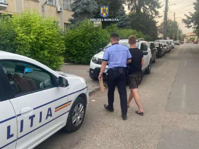 Un tânăr în vârstă de 24 de ani a fost arestat preventiv pentru lipsire de libertate în mod ilegal şi lovirea sau alte violenţe. / Foto: IPJ Giurgiu