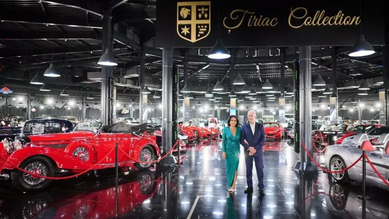 Romina și Piero Ferrari la Țiriac Collection / Foto: Tiriac Collection, Facebook
