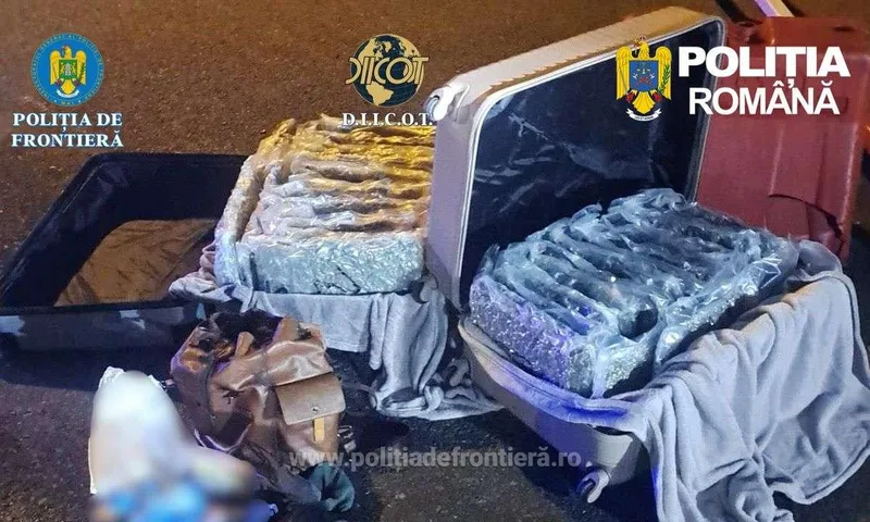 Canabis - Foto: Poliția- DIICOT-Poliția de Frontieră