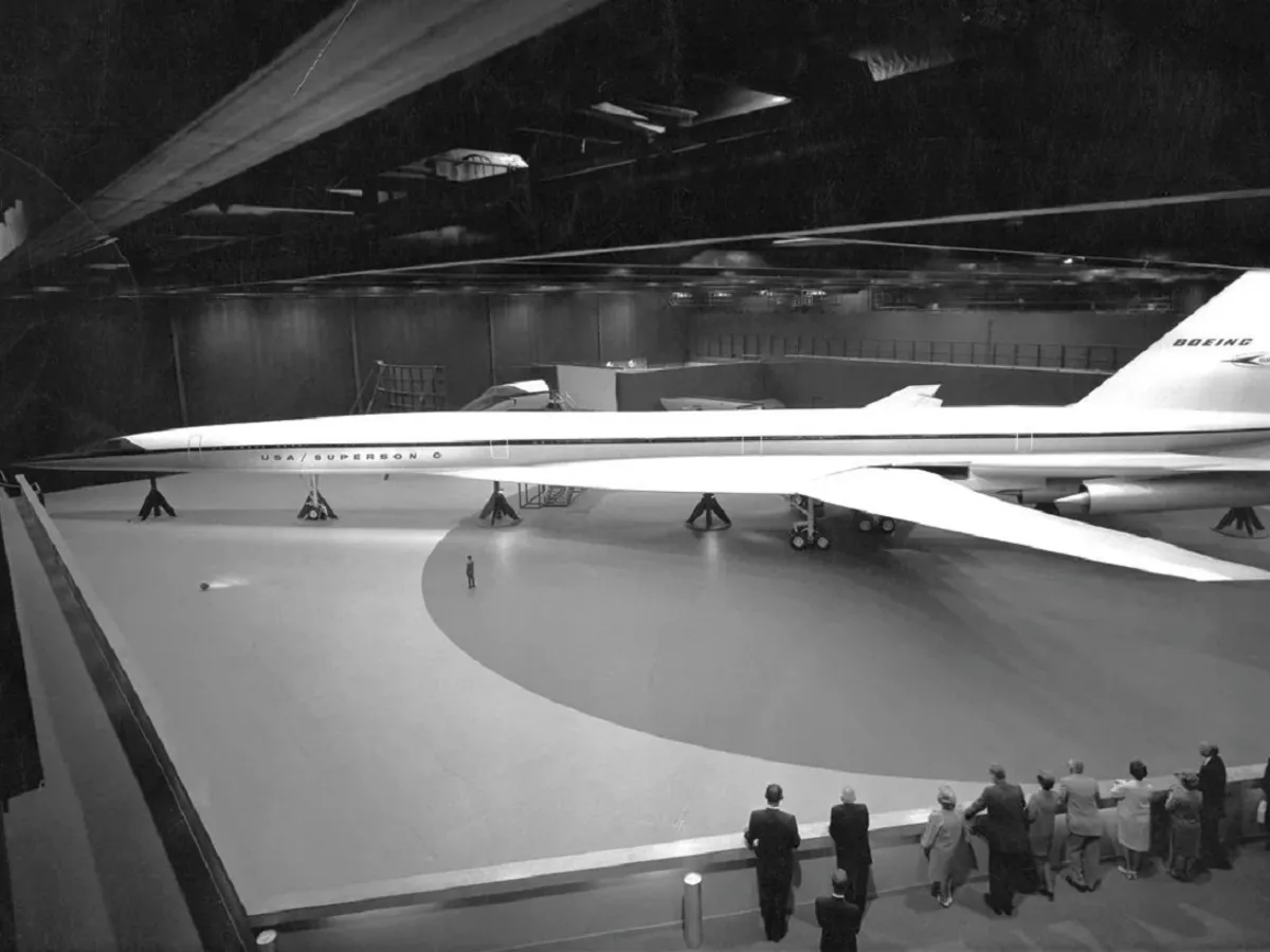 Machetă avion Boeing 2707