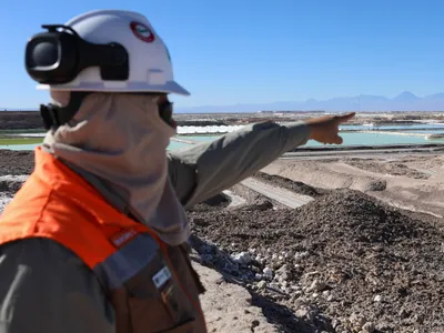 Mină de litiu chiliană, în Deşertul Atacama. Chile este lider global în domeniu - Foto: Profimedia Images