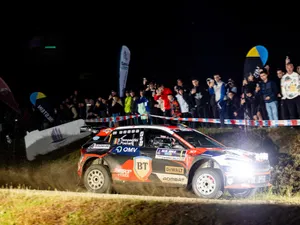 Campionul Simone Tempestini a câștigat „en fanfare” Raliul Sibiului. Avans de aproape 3 minute - Foto: Facebook / Raliul Sibiului