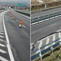 Autostrada A10 Sebeș - Turda s-a surpat din nou - Foto: turdanews.net
