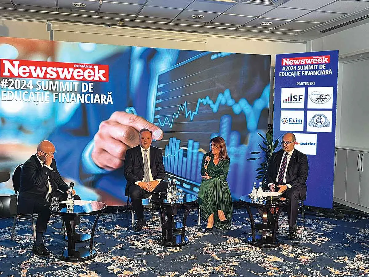Sabin Orcan, director Newsweek România, Sorin Mititelu, vicepreședinte ASF, Nicoleta Radu, director general PAID, Alexandru Ciuncan, președinte și director general UNSAR