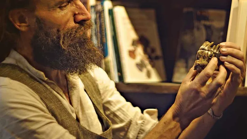 PERSPECTIVĂ PROASPĂTĂ Ludovic Slimak, ținând în mâini o parte din maxilarul lui Thorin, spune că „tot ce știm despre cea mai mare extincție a umanității trebuie rescris“