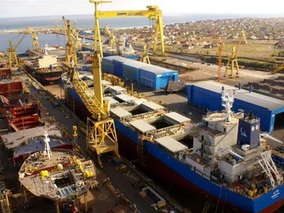 Angajaţii Şantierului Naval Mangalia vor organiza proteste astăzi la Ministerul Economiei și Guvern Foto: Damen (Fotografie cu caracter ilustrativ)