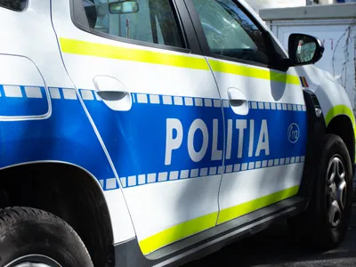 Poliția a intervenit la accident - FOTO Inquam Photos / Cosmin Enache
