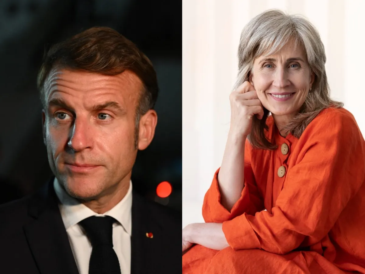 Macron și un pensionar - Foto: Profimedia Images / Freepik