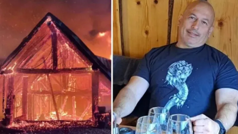 Cornel Dinicu, patronul Fermei Dacilor, reținut în cazul incendiului de la pensiune Foto: Digi 24