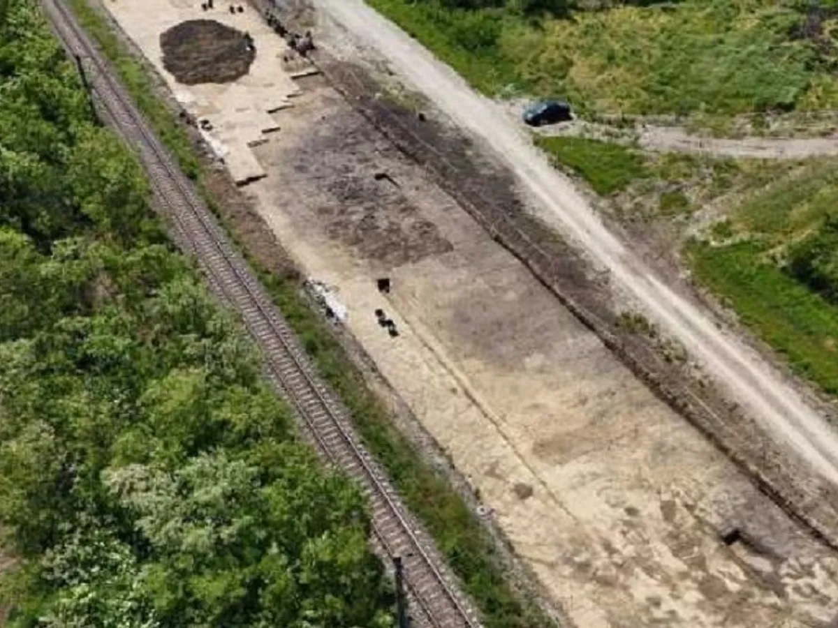 Necropola preistorică, găsită în apropierea viitoarei căi ferate Caransebeș-Lugoj - Foto: Direcția de Cultură Timiș