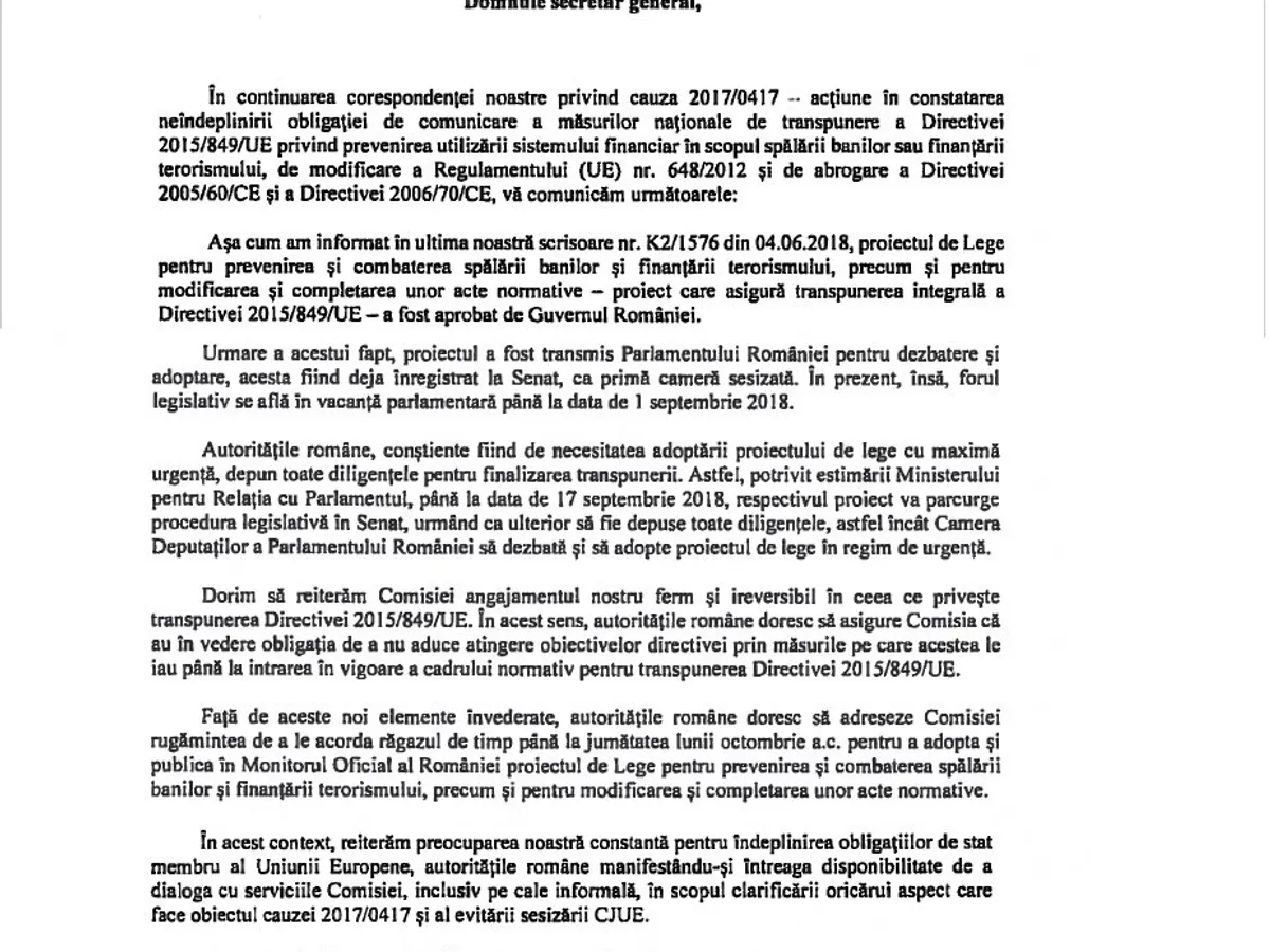 Scrisoarea trimisă de Radu Canțăr, obținută de Hotnews
