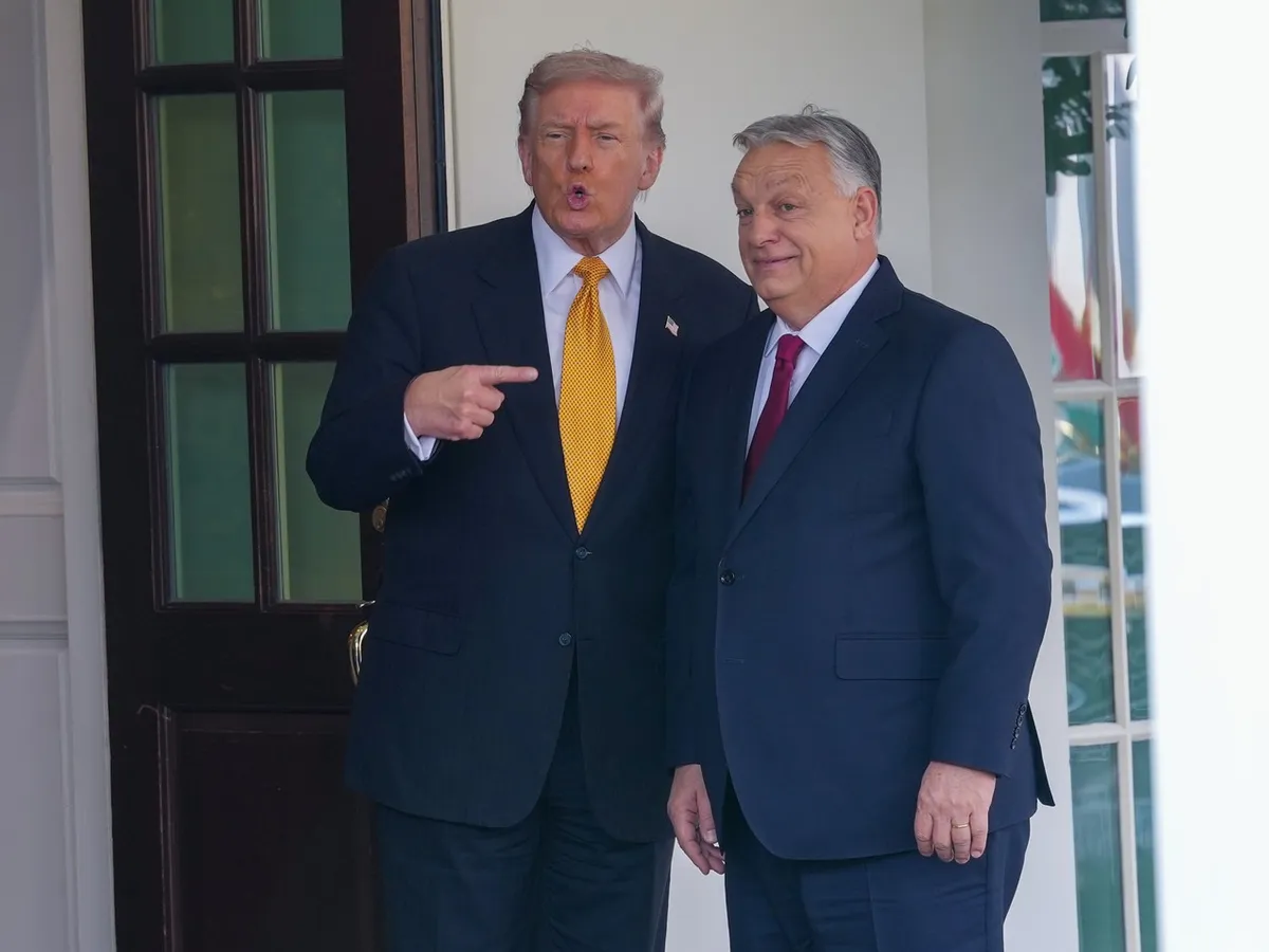 Președintele Donald Trump îl întâmpină pe premierul ungar Viktor Orbán la Casa Albă - Foto: Profimedia Images