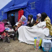 Refugiați ucraineni la Siret, în județul Suceava - Foto: INQUAM PHOTOS/ Alex Nicodim