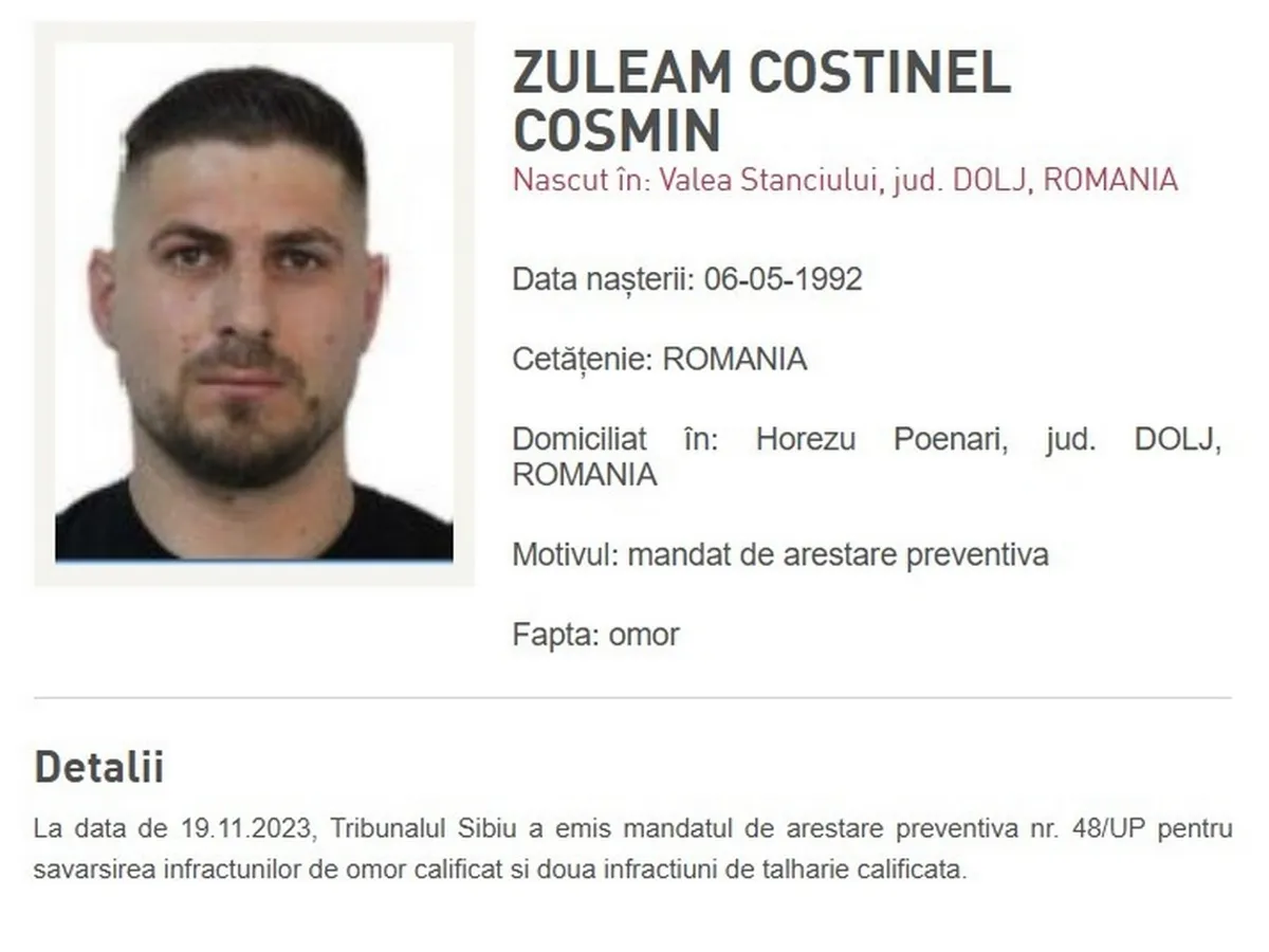 Costinel-Cosmin Zuleam - Foto: Politia Română