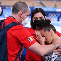 Larisa Iordache a ratat finala olimpică la bârnă, din cauza durerilor. Foto COSR