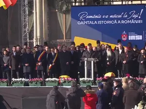 Președintele Senatului, Nicolae Ciucă, la evenimentele de la Iași cu ocazia Zilei Unirii Principatelor Foto: captura video