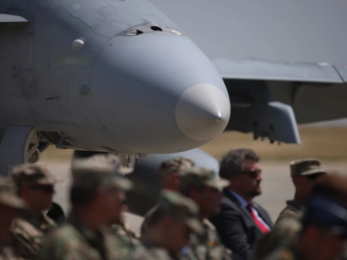 Iunie 2024. Forţe aeriene finlandeze au venit să facă poliţie aeriană - Foto: INQUAM PHOTOS/George Călin (Imagine cu caracter ilustrativ)