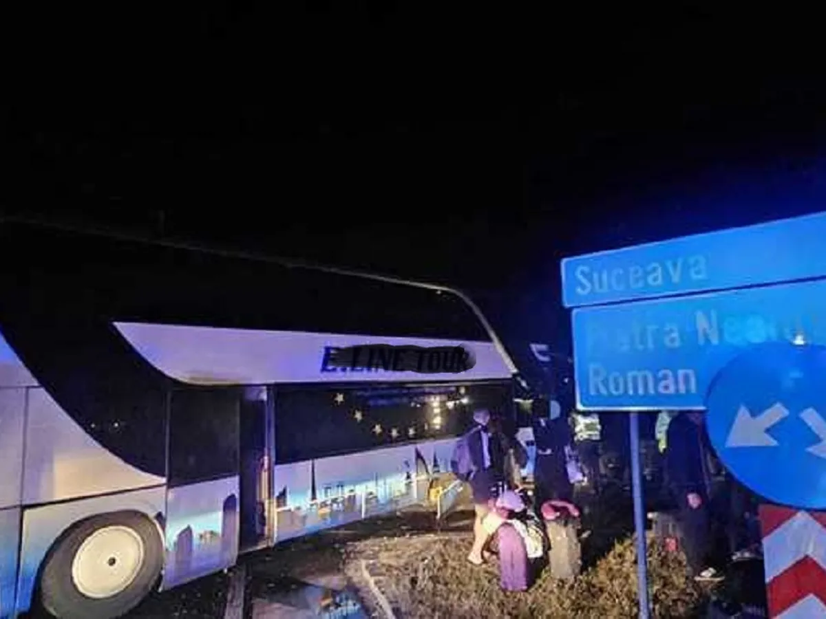 Accident de autocar - Foto: ISU Bacău