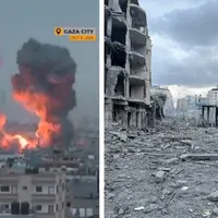 Raid aerian israelian în Fâșia Gaza. Peste 200 de „cuiburi” Hamas distruse. Sunt mii de răniți - Foto: Twitter/@TheMossadIL