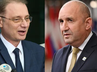 Premierul Luca Niculescu şi omologul său bulgar, Rumen Radev - Montaj foto după Profimedia Images