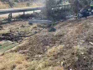 Primele imagini de la locul accidentului în care a murit Diogo Jota. Automobilul Lamborghini, de nerecunoscut