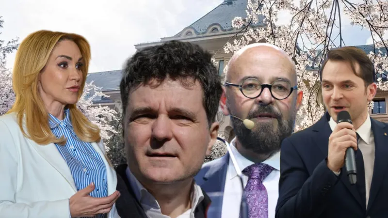 Nicușor Dan, Piedone, Gabriela Firea, Burduja pentru primăria București - Foto: INQUAM PHOTOS / colaj