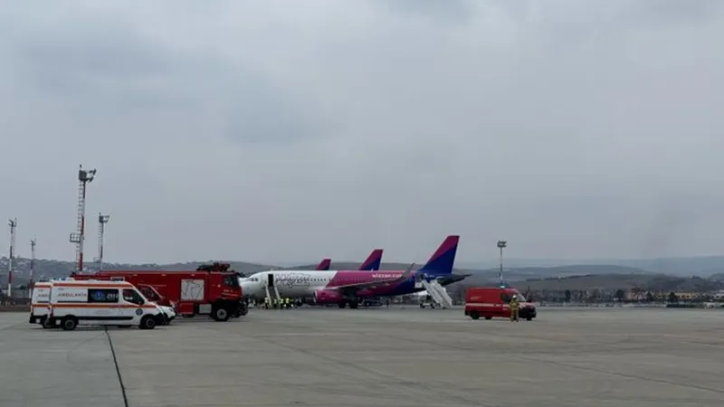 Un avion cu 221 pasageri a aterizat de urgenţă pe aeroportul din Cluj. A fost semnalată o defecțiune - Foto: Stiri de Cluj