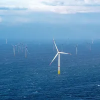 Există investitori privați care și-au manifestat interesul pentru eolienele offshore  din Marea Neagră.  În imagine, fermă de eoliene din Oostende, Belgia - Foto: Profimedia Images
