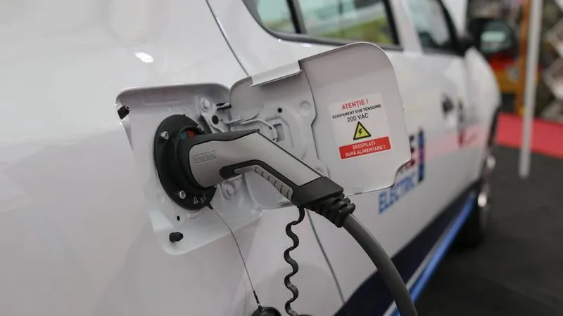 Stație încărcare mașini electrice. / Foto: Inquam Photos / Alexandru Busca