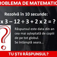 Problemă de matematică Foto: Newsweek România