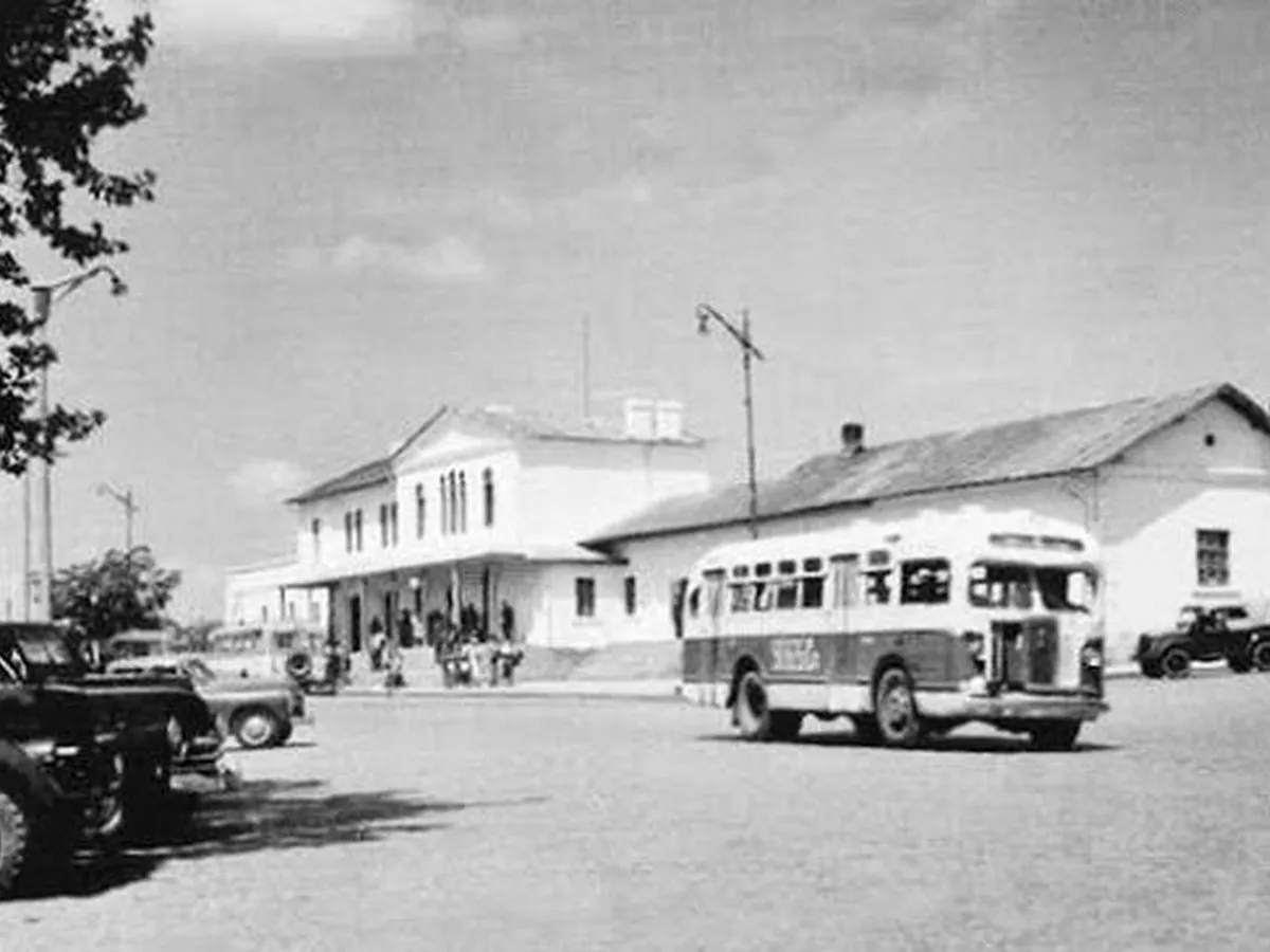 Gara Cosntanța, în anii 1950 - Foto: Facebook