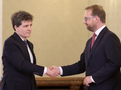 Nicușor Dan și Dominic Fritz - Foto: INQUAM PHOTOS / Octav Ganea