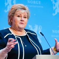 Erna Solberg, amendată de ziua ei de naștere/Foto: astenposten