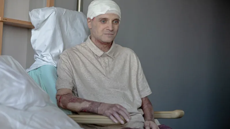 Medicul Cătălin Denciu la trei luni și jumătate după targedia de la Piatra Neamț Foto: Foto: beldefnews.mil.be/Vincent Bordignon