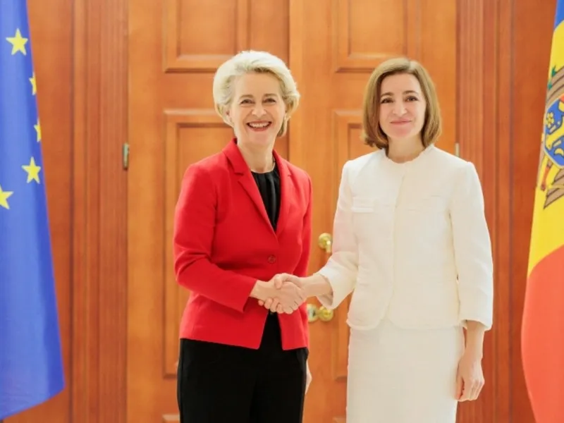 Maia Sandu și Ursula von der Leyen - Foto: Profimedia