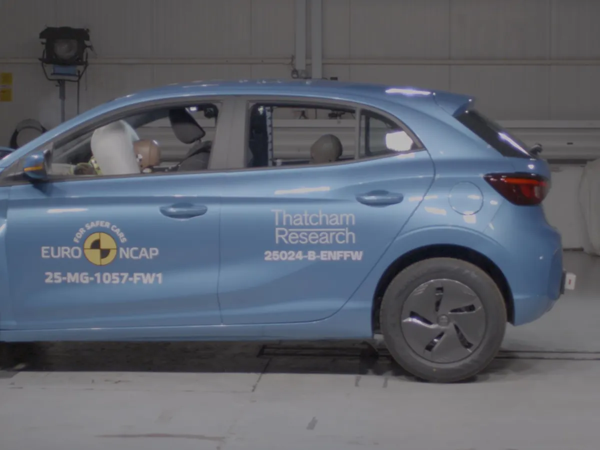 Test impact MG3 - Foto: Euro NCAP