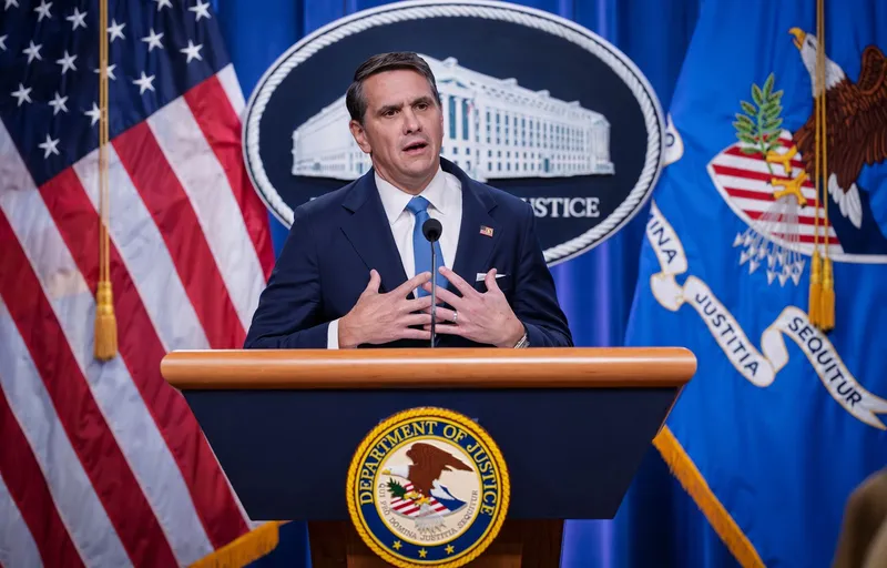 Procurorul general adjunct Todd Blanche anunță publicarea a trei milioane de pagini de documente &icirc;n dosarul Jeffrey Epstein - Foto: Profimedia Images