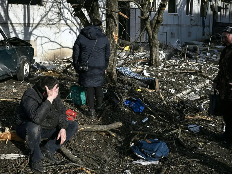 Ucraina afirmă că peste 40 de soldați și până la 10 civili au fost uciși în timpul invaziei rusești/FOTO: TheMoscowTimes