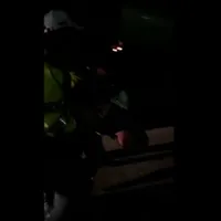 Șofer de TIR, prins beat criță la volan. Conducea o cisternă cu 30 de tone de carburant. - Foto: captură video