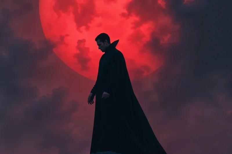 Vampir, noaptea, pe lună plină - Foto: Freepik/CC0