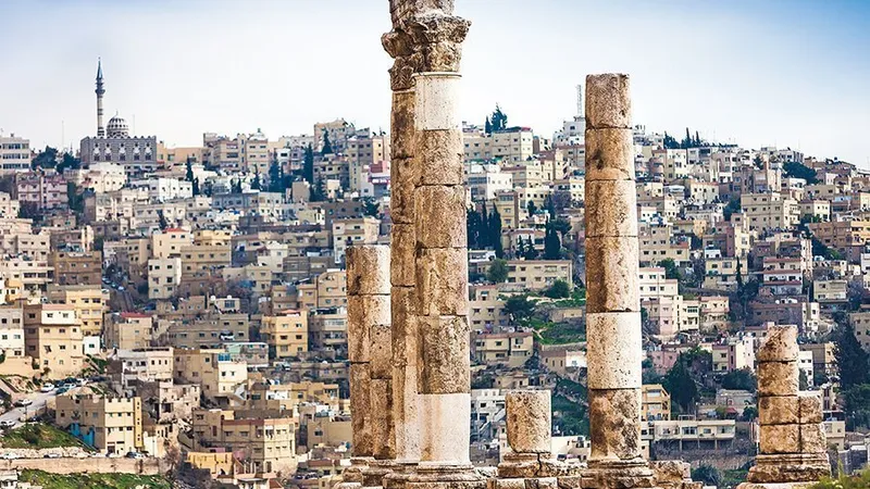 Amman este un oraș modern, seducator,dar și plin de contraste