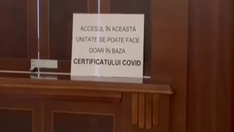 Mâncare ieftină la bugetul Parlamentului, doar cu certificat verde. Unii parlamentari nu se supun. Captură Kanal D