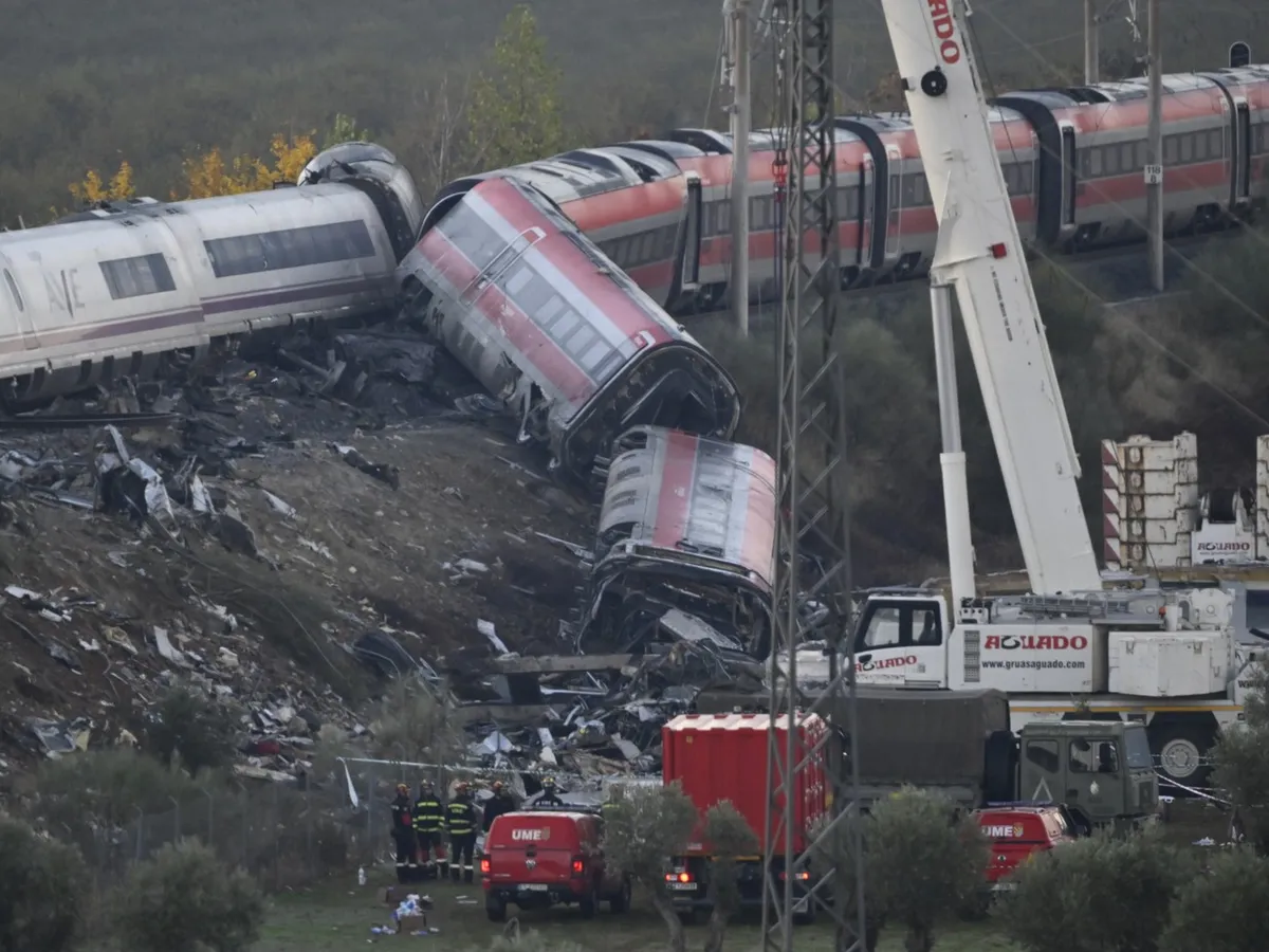 Accident feroviar în Spania - Foto. Profimedia Images