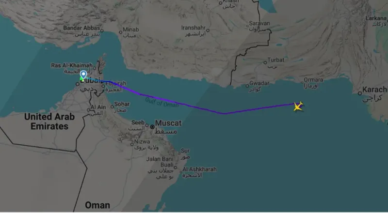 Avion dispărut de pe radar - Foto: captură Flightradar24
