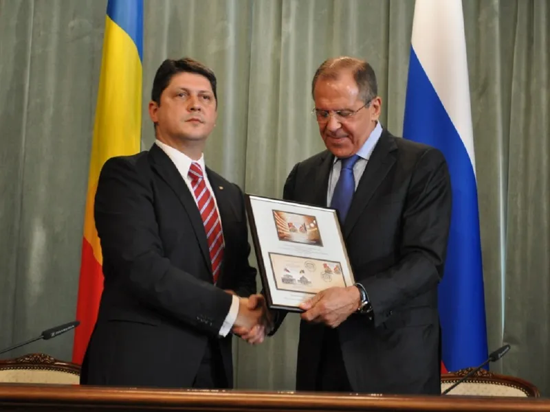 Titus Corlățean și Serghei Lavrov - Foto: mae.ro