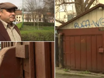 Un brașovean vrea bani grei pentru garajul său. Cu cât îl scoate la vânzare Foto: captură foto observator colaj