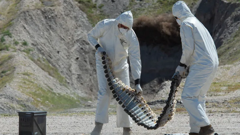 Muniție cu uraniu sărăcit la Tooele Army Depot, Utah-Foto: Profimedia Images
