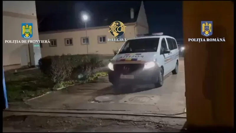 România a devenit locul în care se face trafic cu migranți afro-asiatici. 70 de percheziții foto: DIICOT