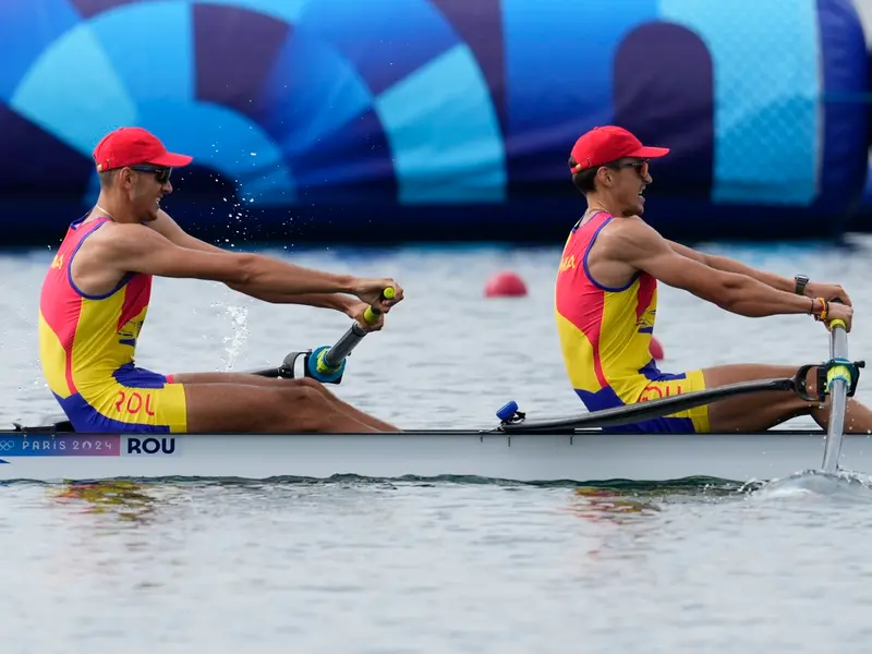 Florin Arteni şi Florin Lehaci au obținut locul 4 în finala de dublu rame masculin - Foto: profimediaimages.ro